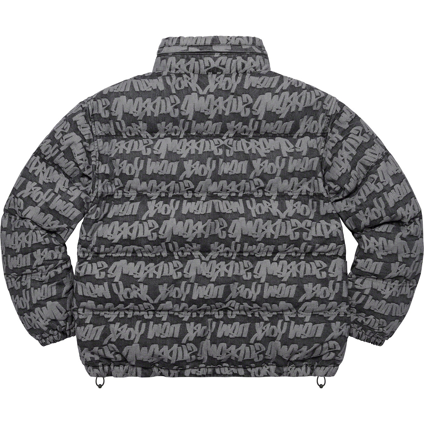 Fat Tip Jacquard Denim Puffer Jacket view 13